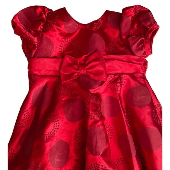 RARE Editions Red Holiday Dress Size 18 Months - Picture 5 of 5